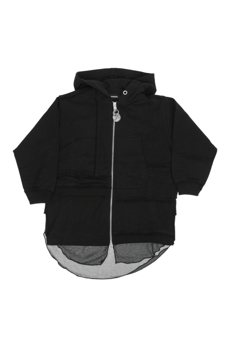 Girls Black Hoodie Jacket 1