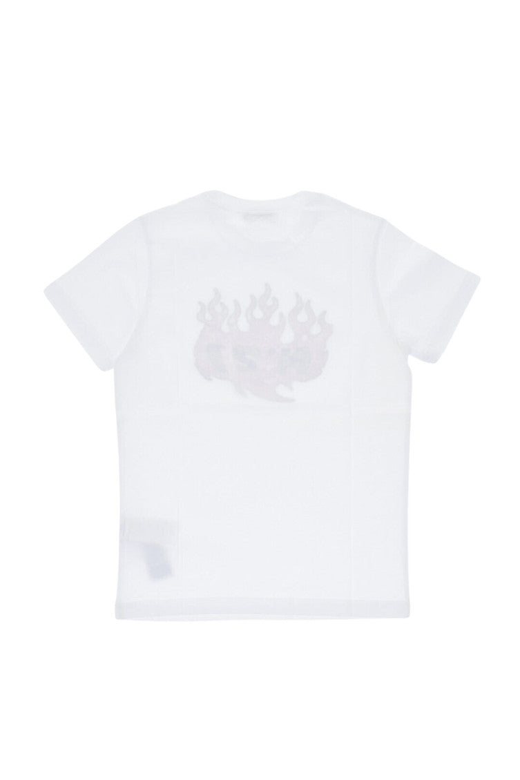 Boys White Graphic T-Shirt 3