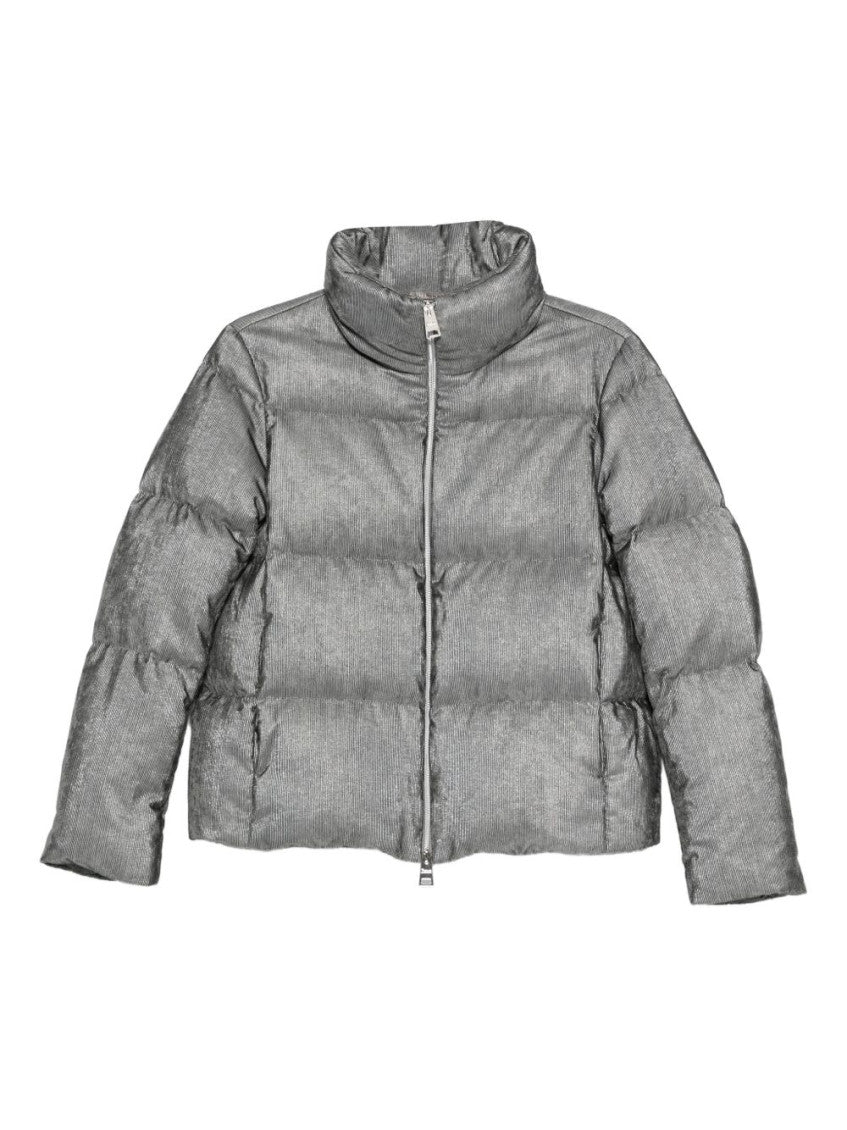Grey Quilted Jacket 1