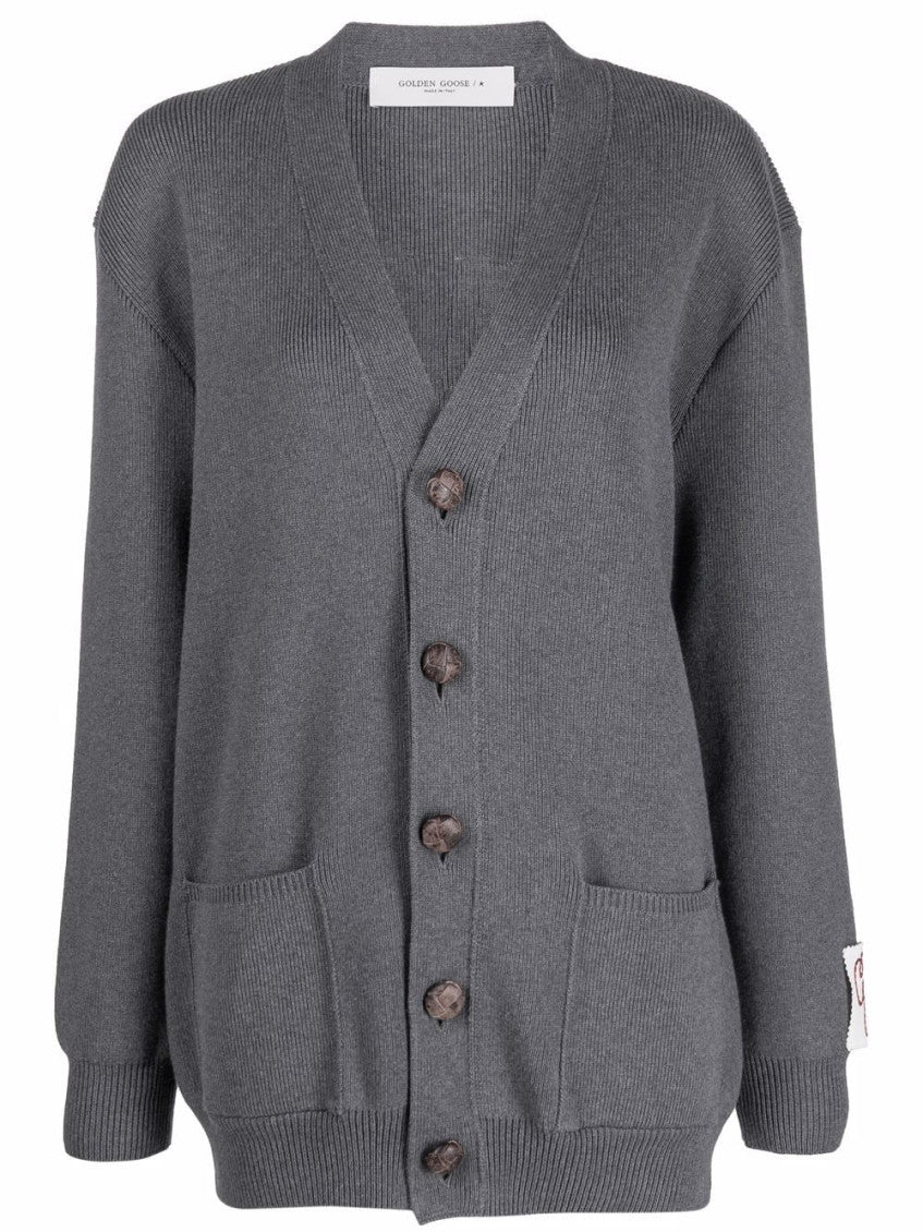 Grey Logo Cardigan 1