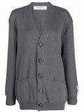 Grey Logo Cardigan 1