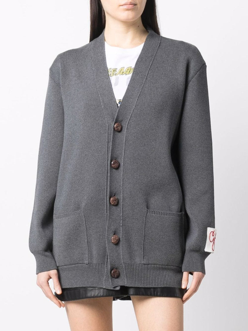 Grey Logo Cardigan 2