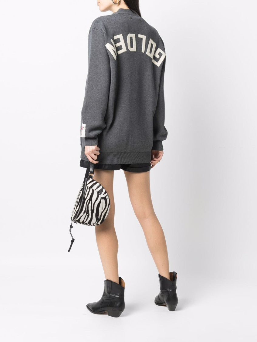 Grey Logo Cardigan 5