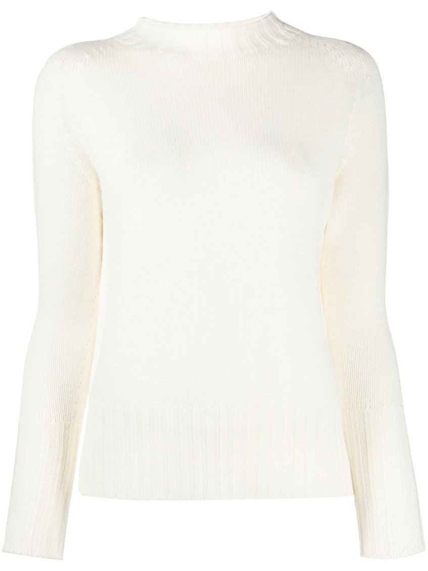 Cream Crew Neck Sweater 1