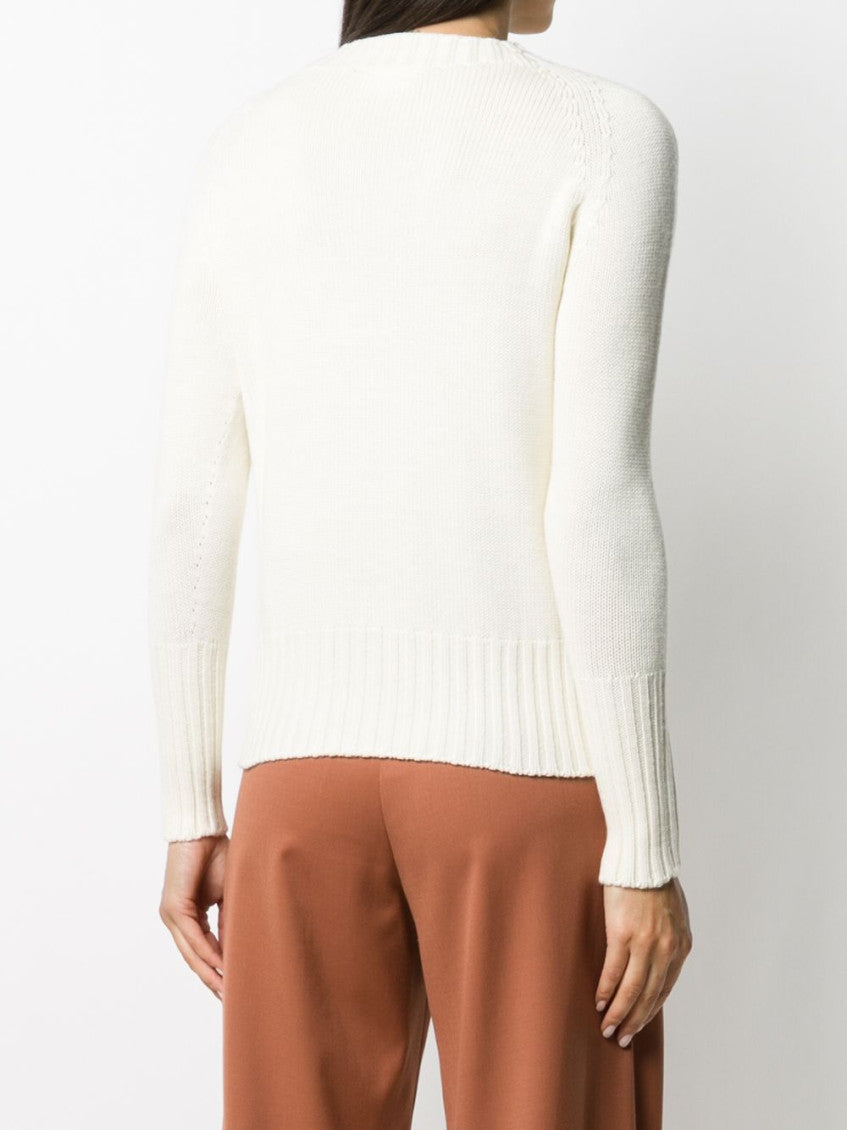 Cream Crew Neck Sweater 4
