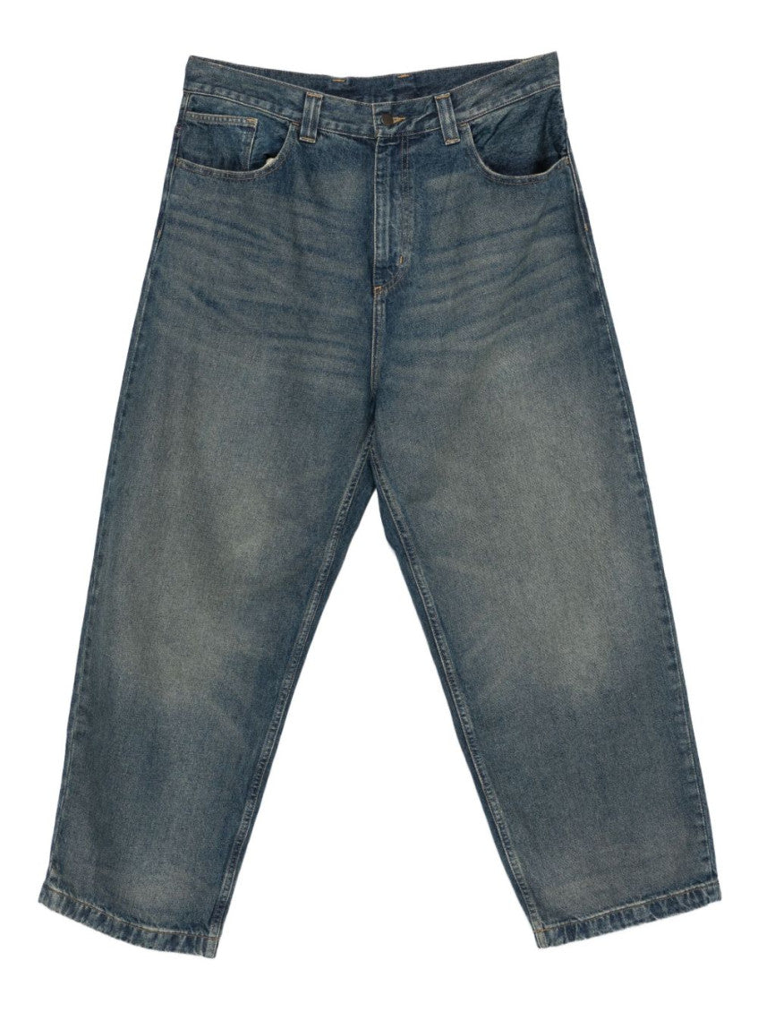 Blue Loose Fit Logo Jeans 1