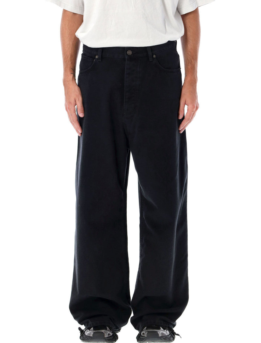 Black Loose Cut Baggy Jeans 1