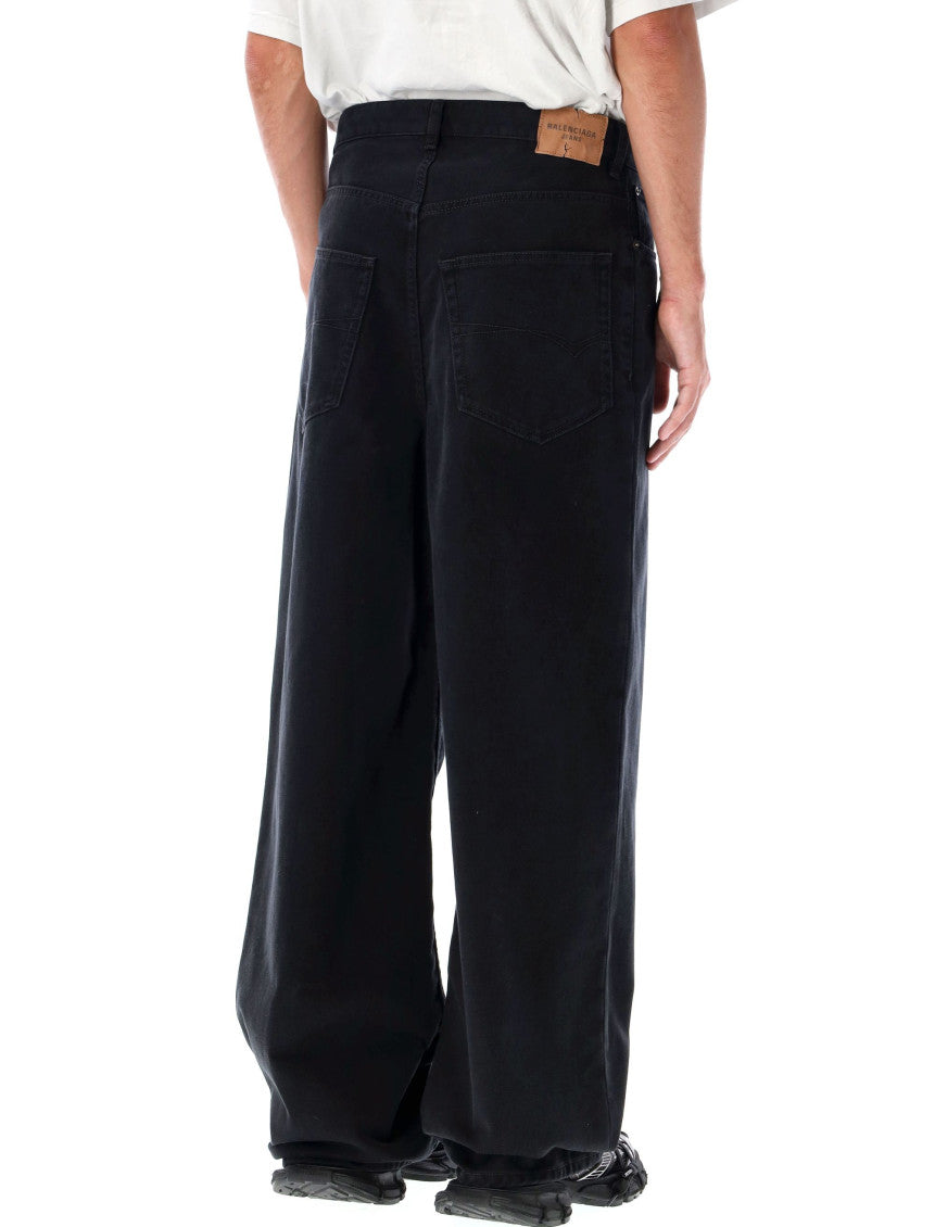 Black Loose Cut Baggy Jeans 2