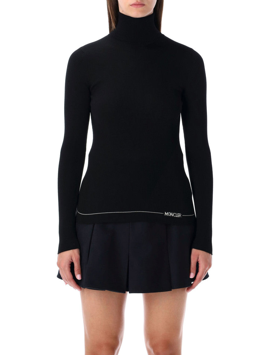 Black High neck Sweater 1