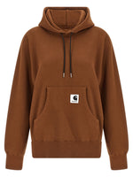 Brown Logo Patch Hoodie 1