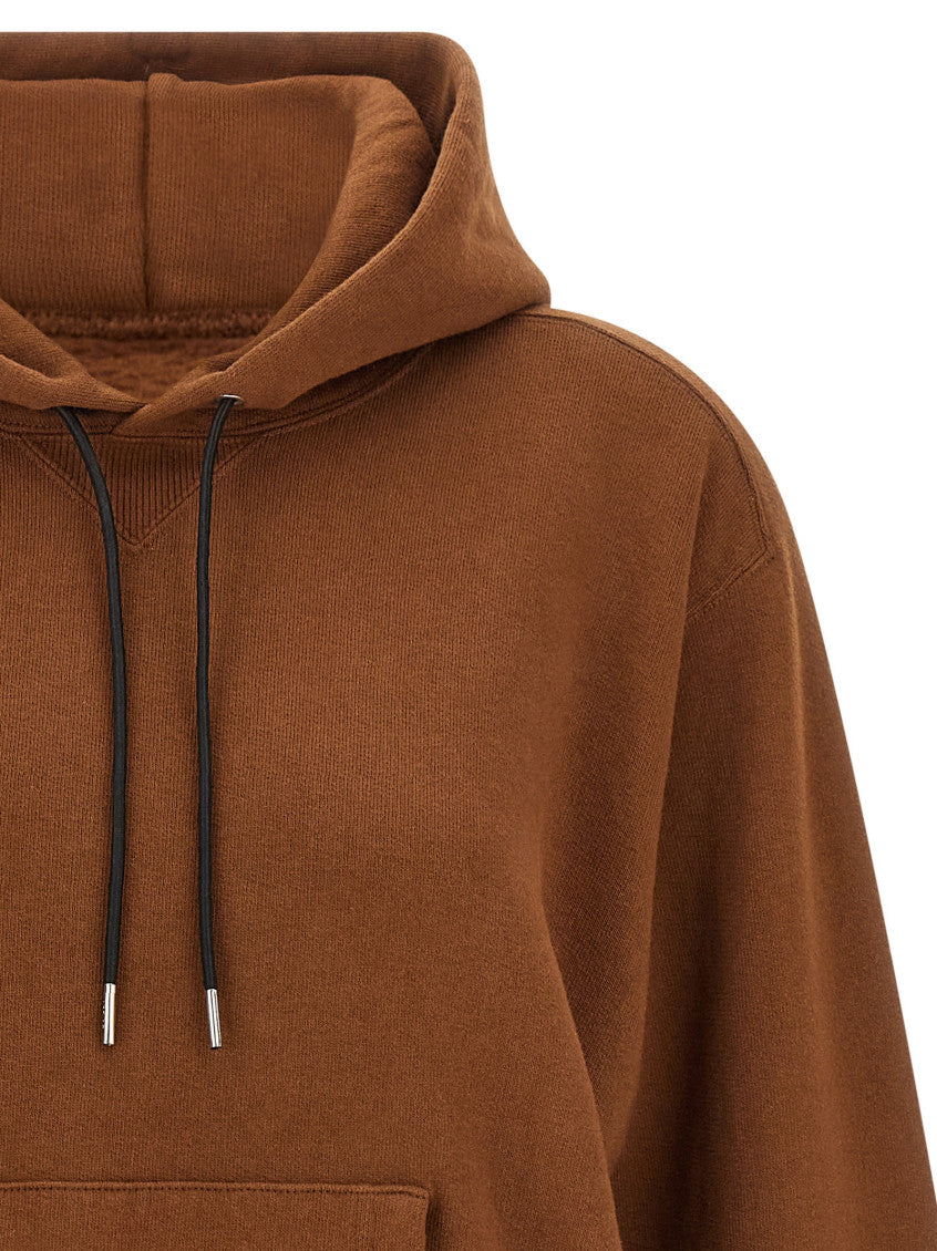 Brown Logo Patch Hoodie 3