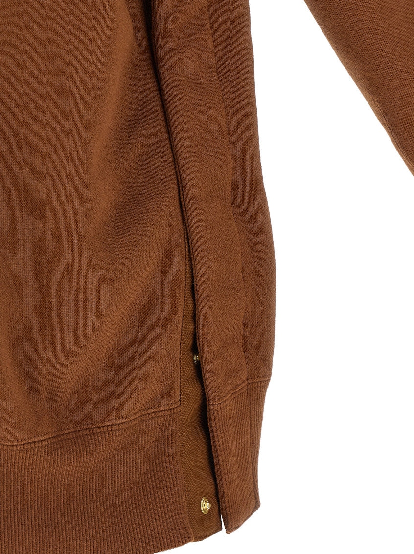 Brown Logo Patch Hoodie 4