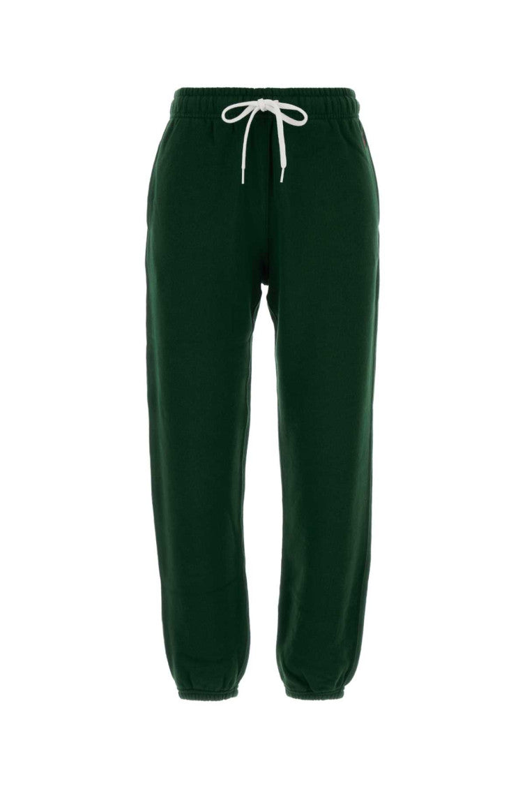 Dark Green Logo Track Pants 1