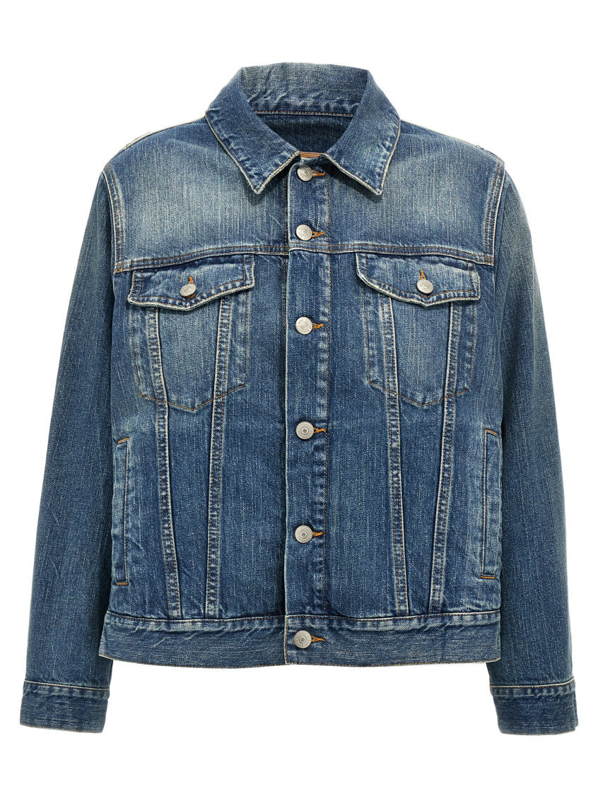 Blue Layered denim jacket 1