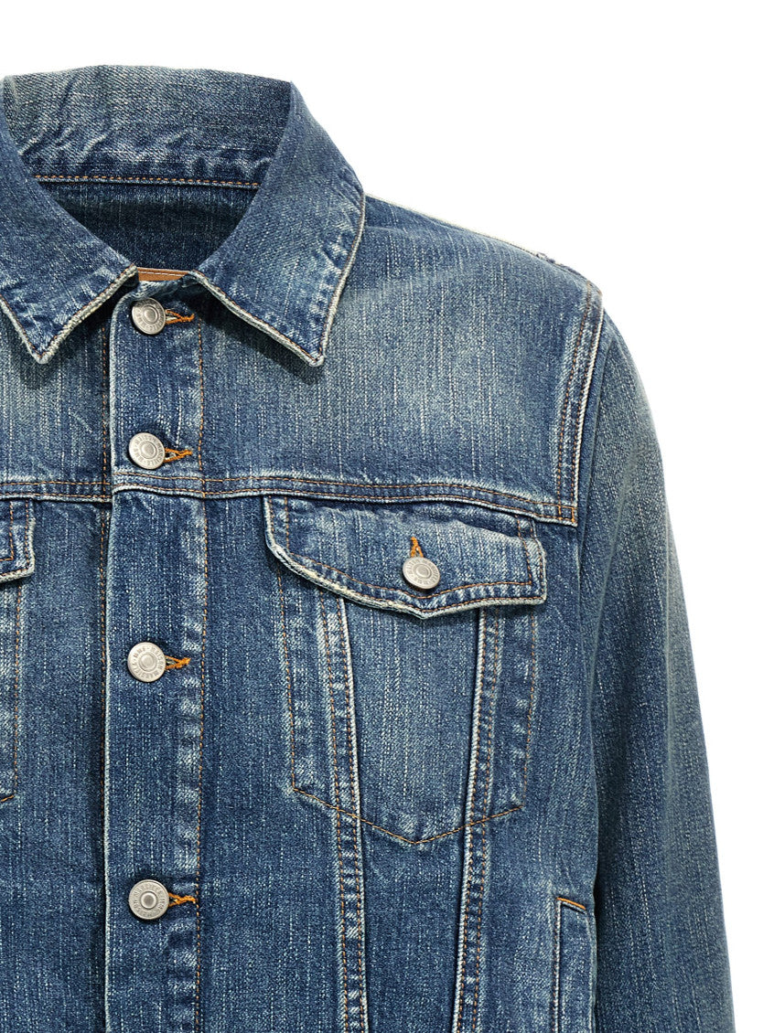 Blue Layered denim jacket 3