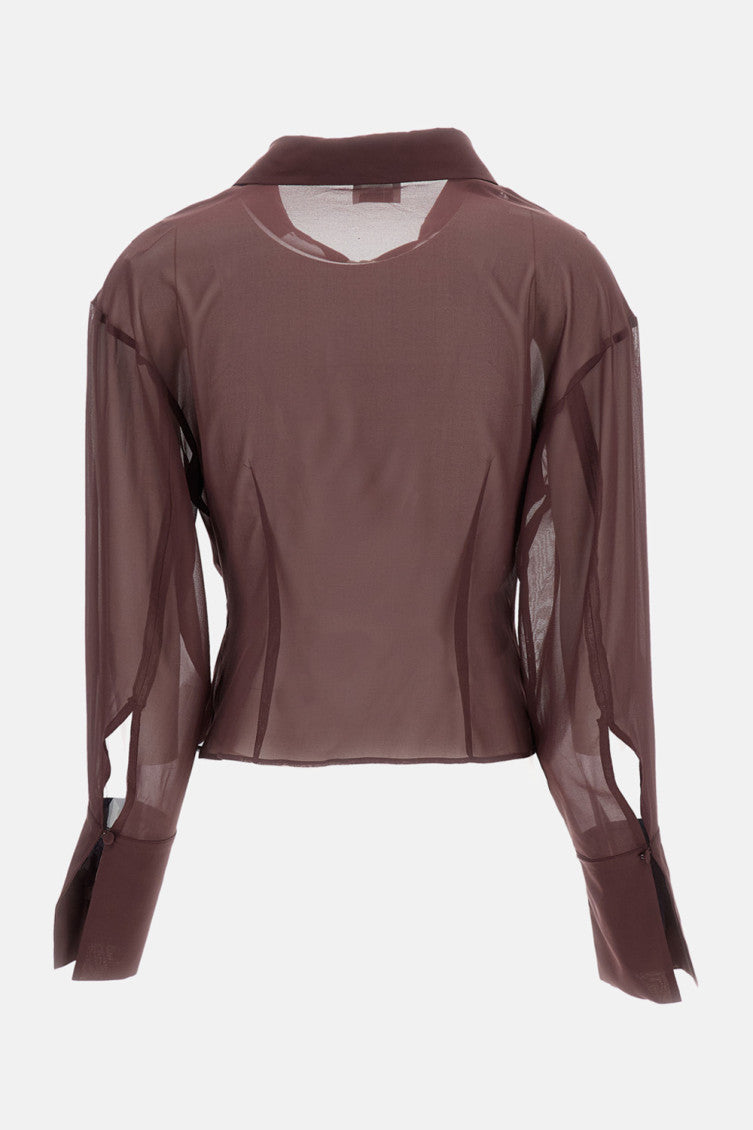 Maroon V-neck Top 2