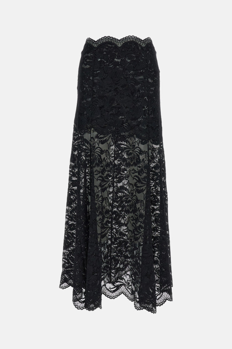 Black Lace Maxi Skirt 1