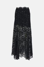 Black Lace Maxi Skirt 1