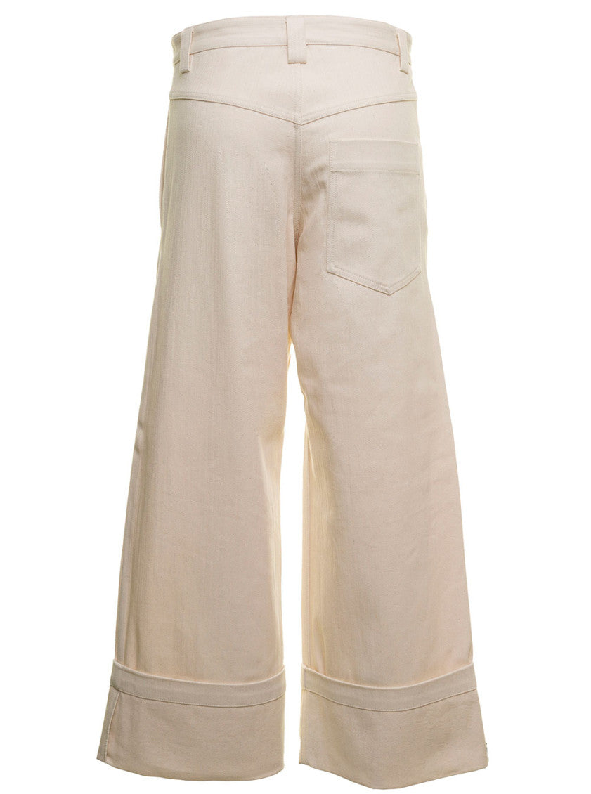 White Cotton Trousers 2