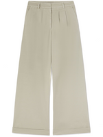 Beige GB Label Wide-leg Trousers 1