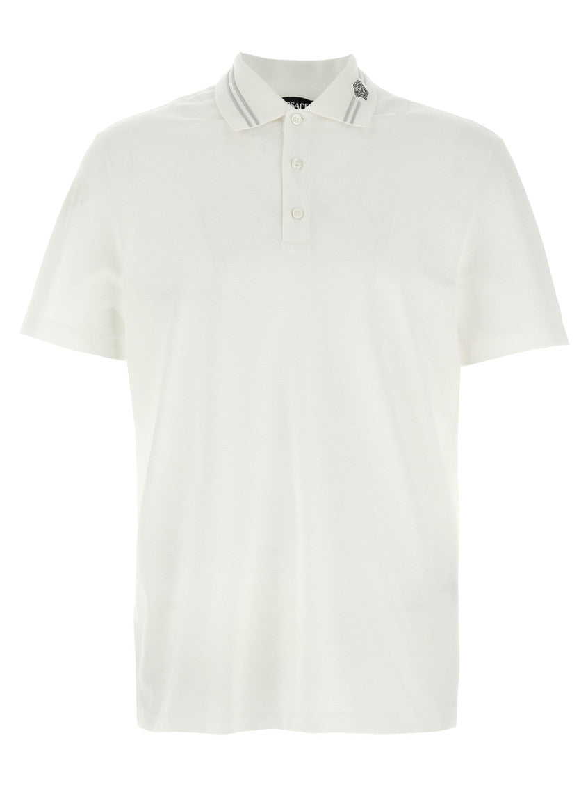 White Logo Polo Shirt 1