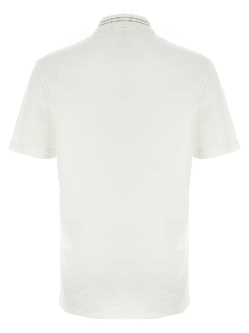 White Logo Polo Shirt 2