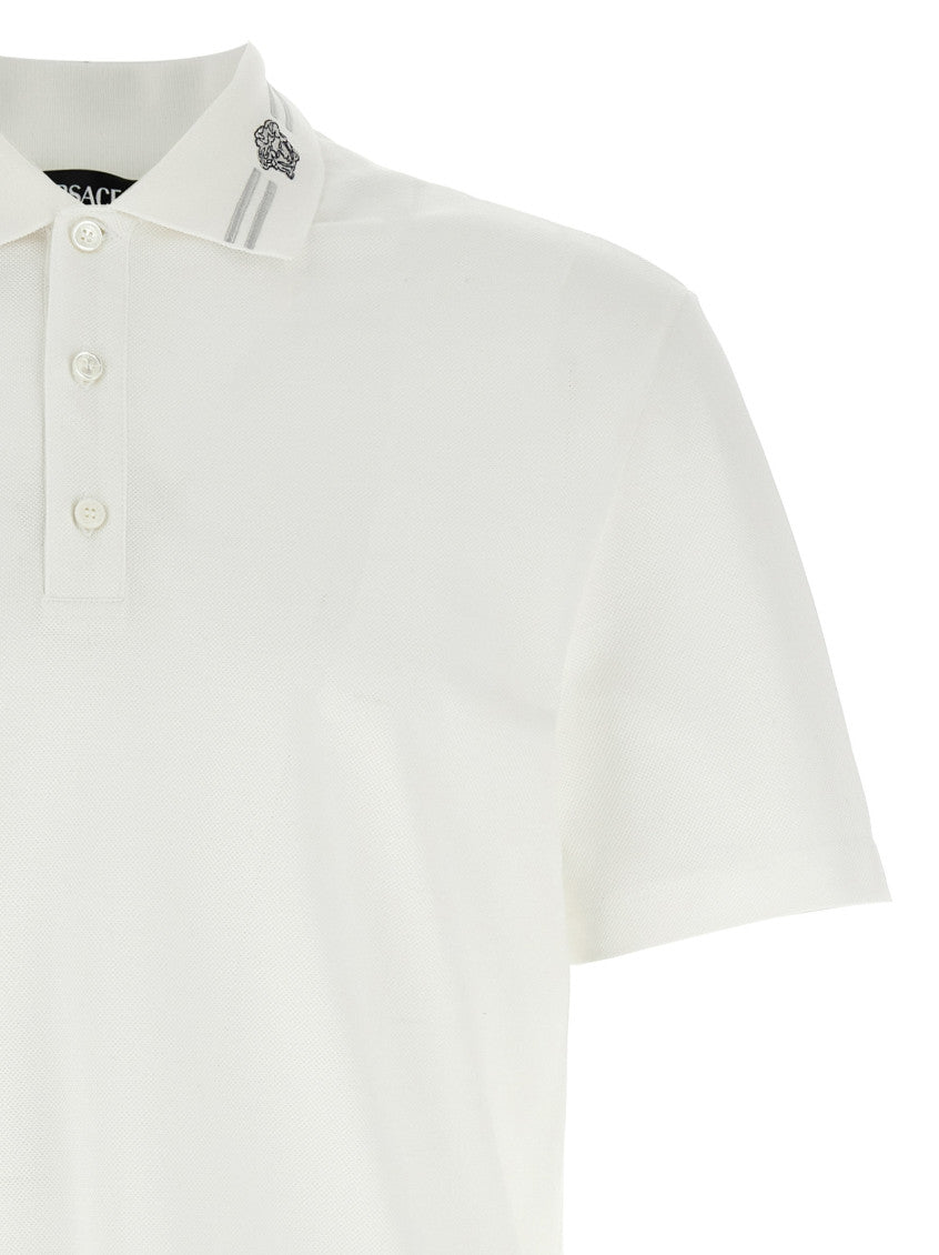 White Logo Polo Shirt 3