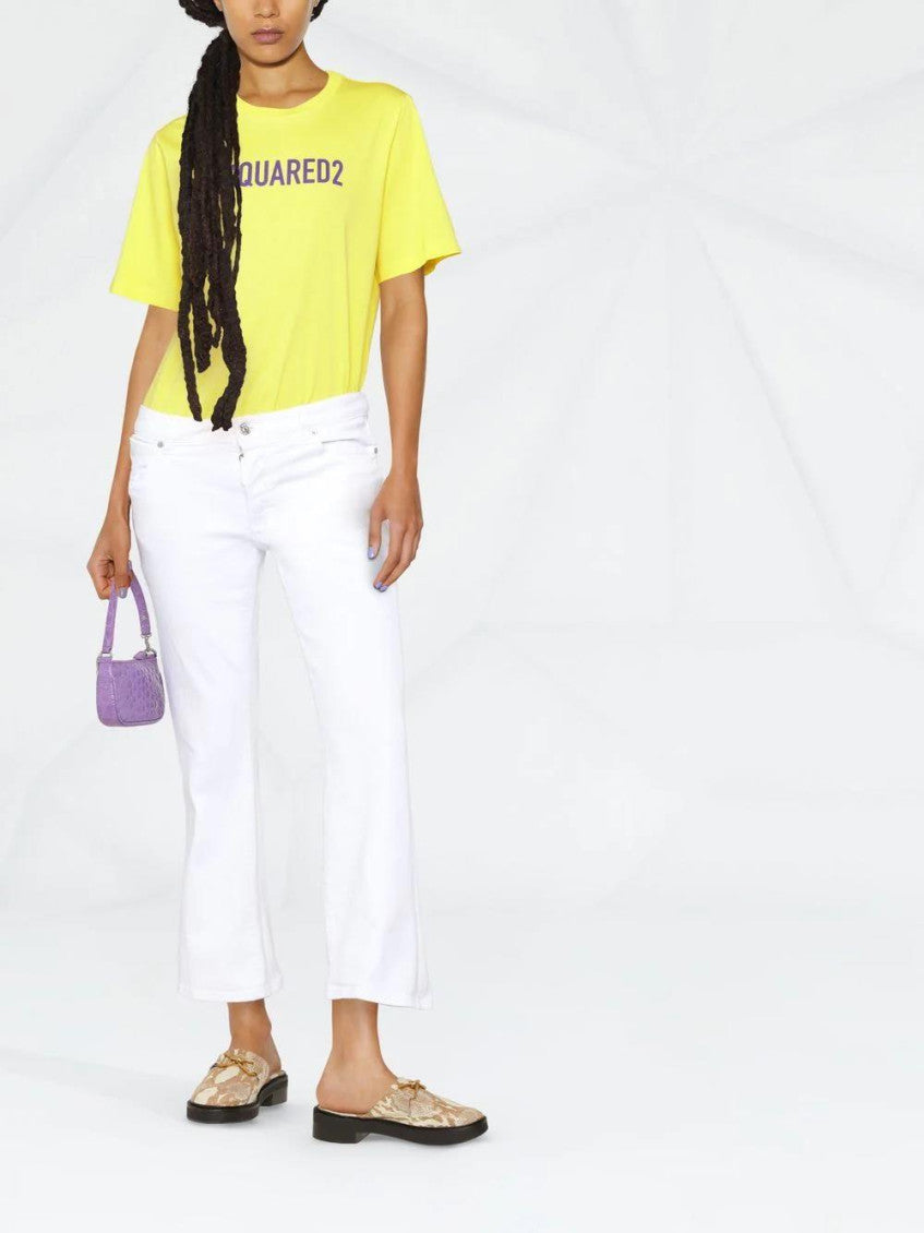 White Flared Jeans 2