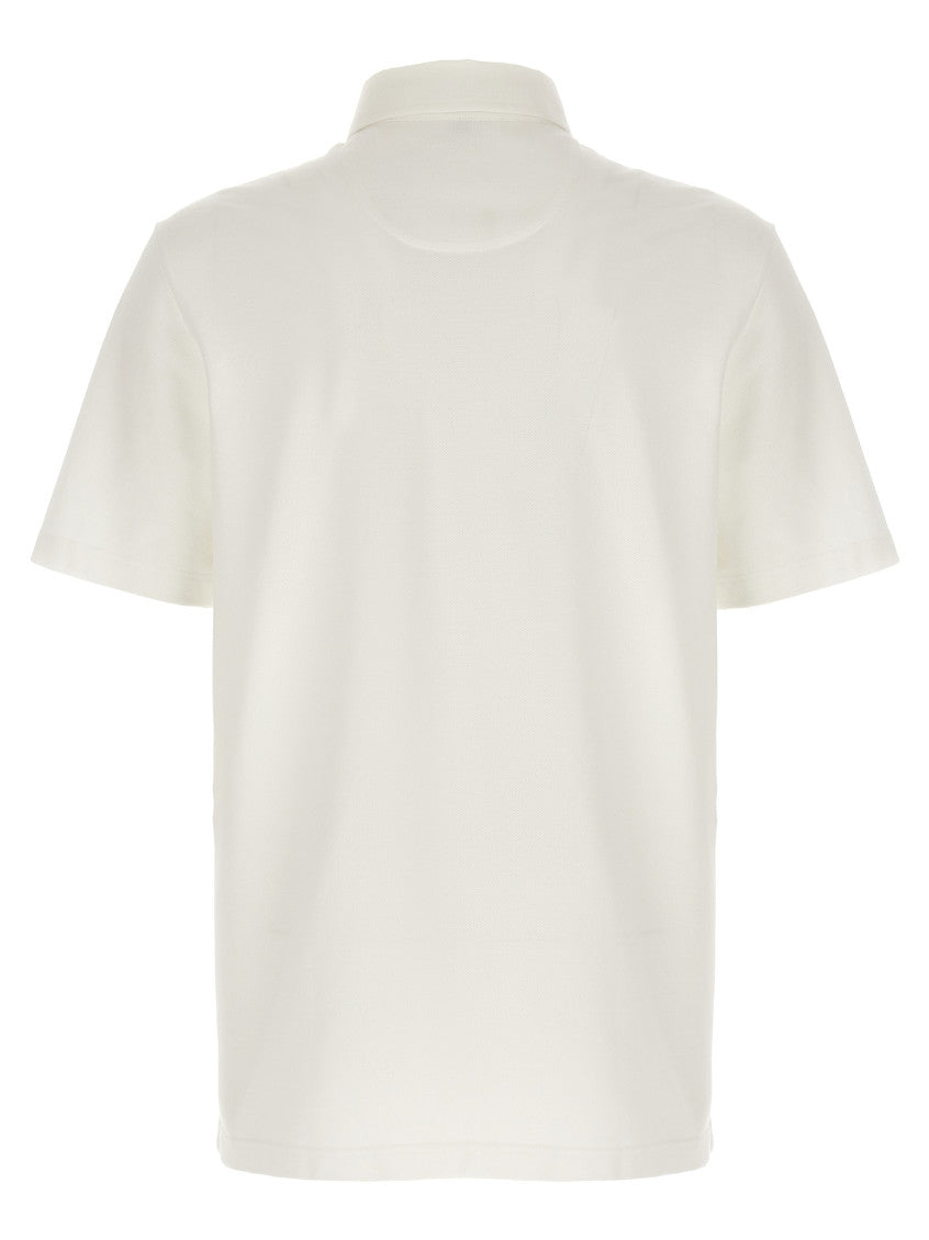 White Cotton Polo Shirt 2
