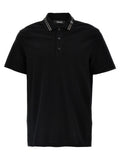Black Medusa Embroidery Polo Shirt 1
