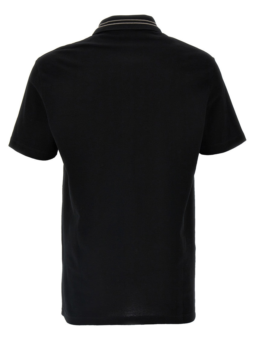 Black Medusa Embroidery Polo Shirt 2
