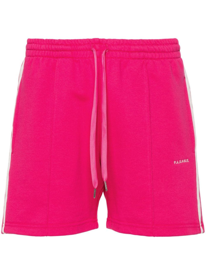 Pink Striped Jersey Shorts 1