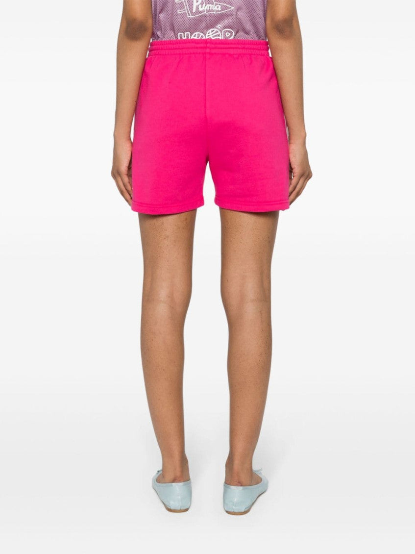 Pink Striped Jersey Shorts 3