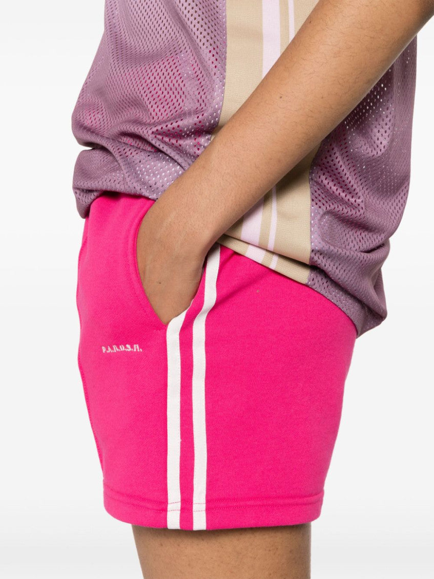 Pink Striped Jersey Shorts 5