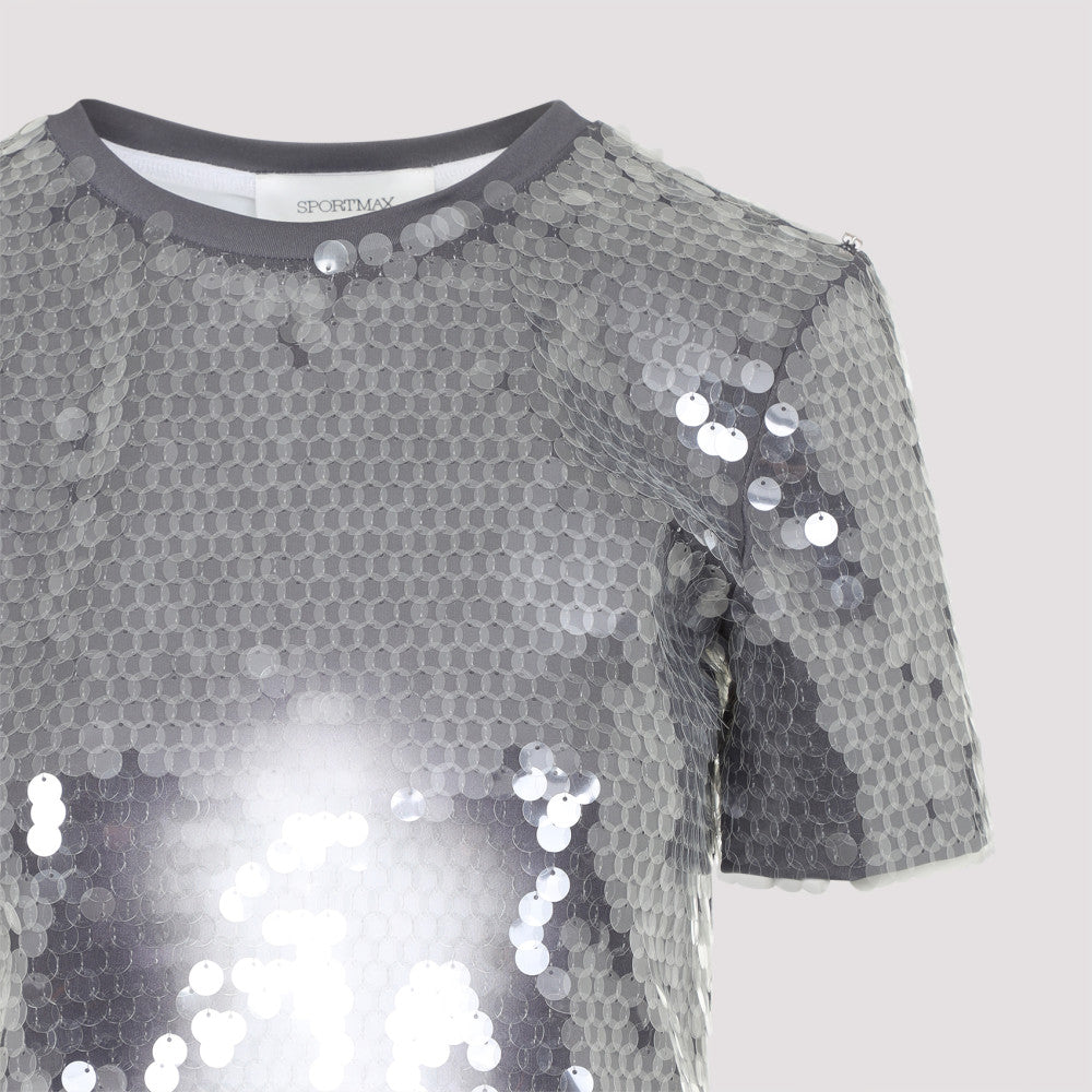 Silver Sequin T-Shirt 5