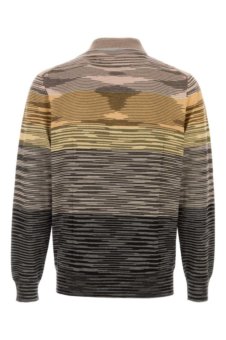 Embroidered wool polo shirt  2