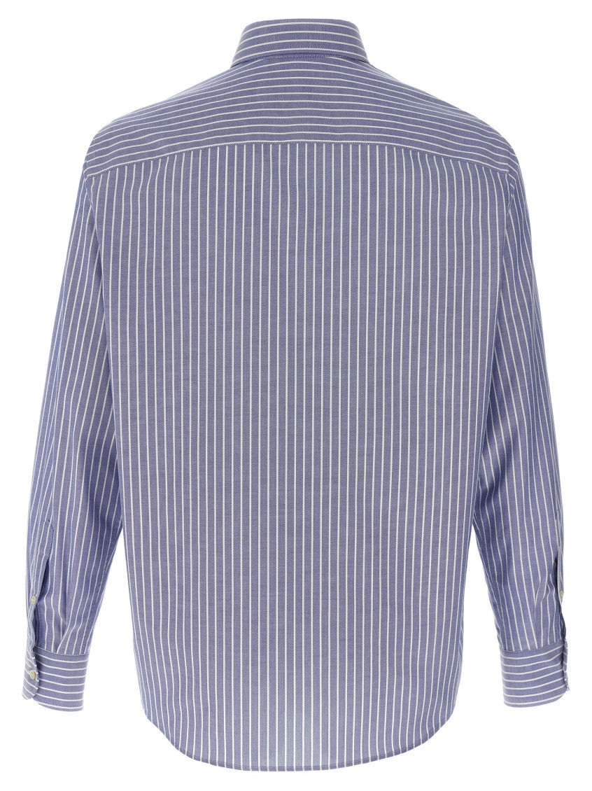 Light Blue Striped VLogo Shirt 2