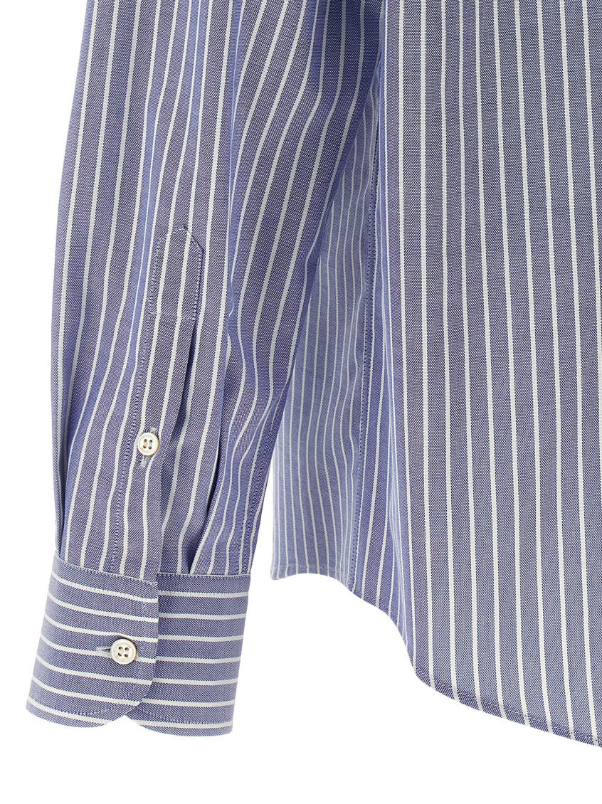 Light Blue Striped VLogo Shirt 4