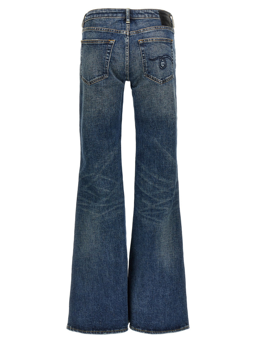 Blue 'Overflow Boy Flare' jeans 2