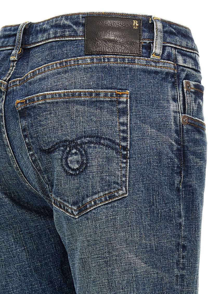 Blue 'Overflow Boy Flare' jeans 4