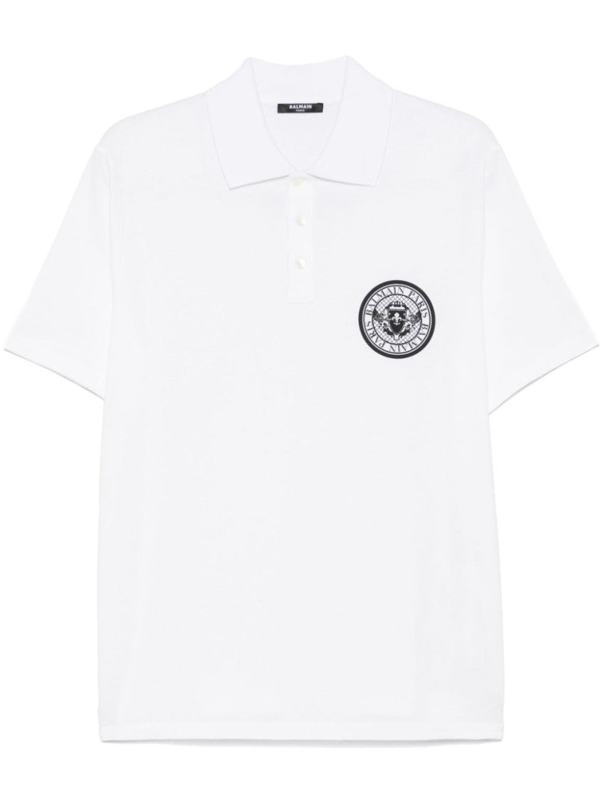 White Cotton Polo Shirt 1