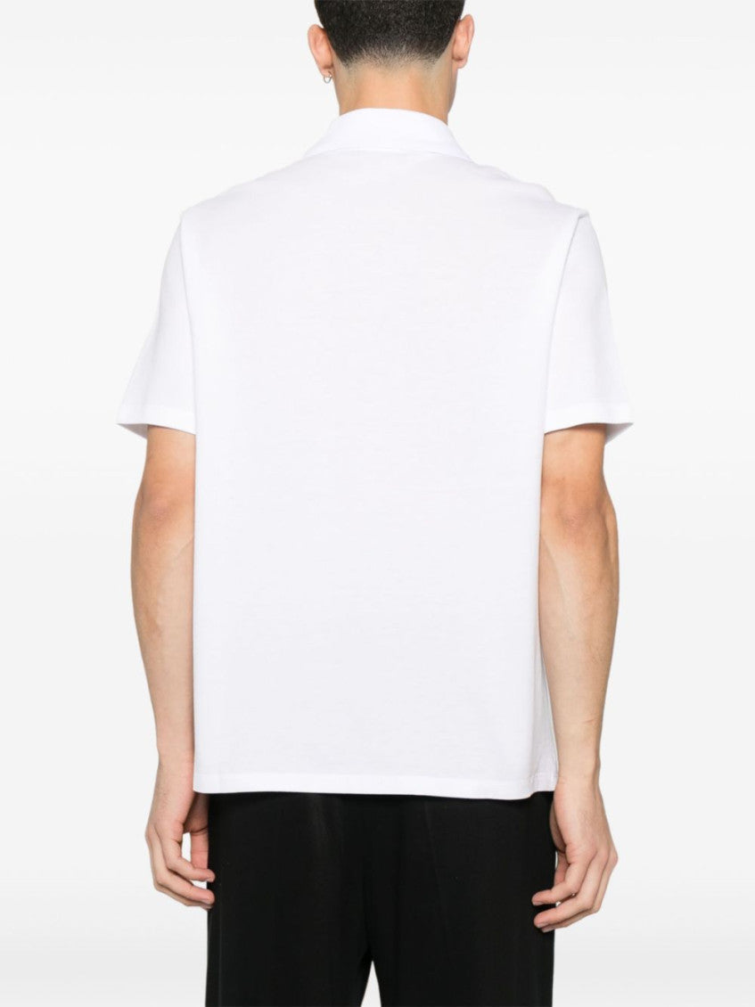 White Cotton Polo Shirt 2