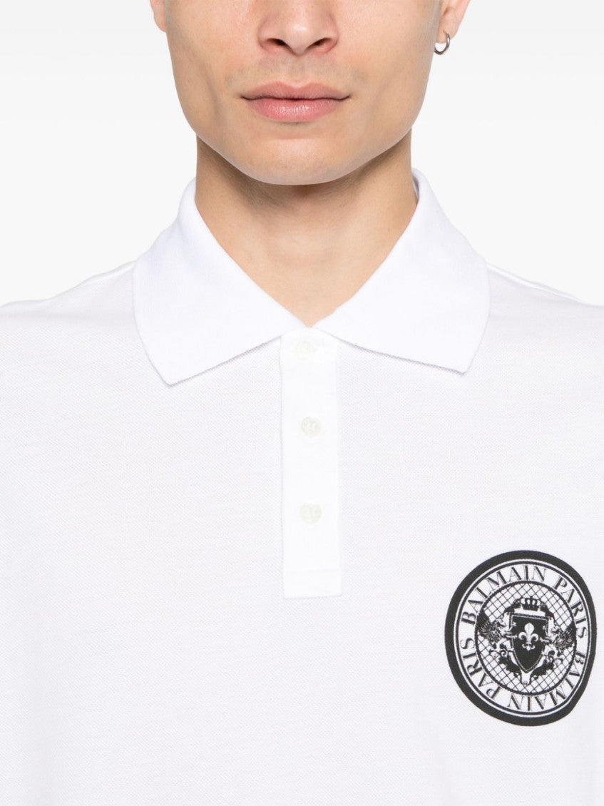 White Cotton Polo Shirt 4