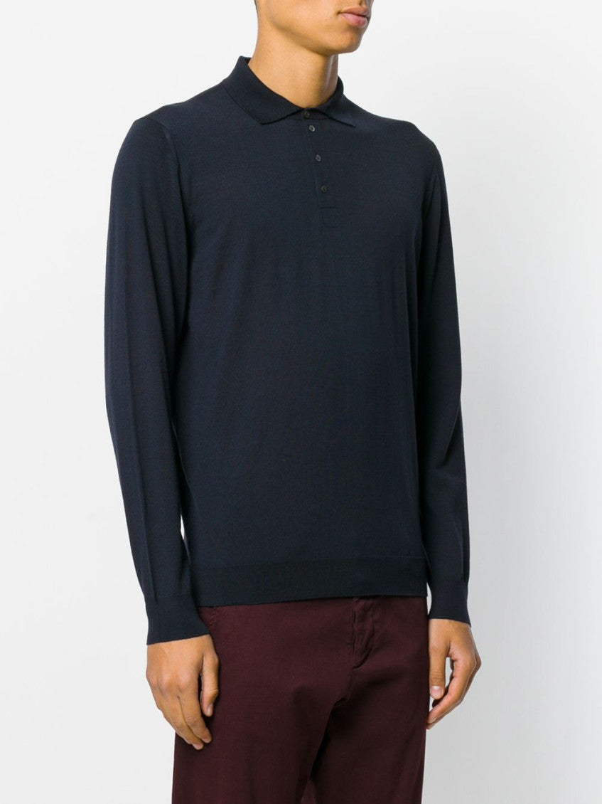 Navy Blue Logo Polo 3