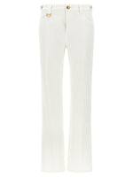 White Straight Pants 1