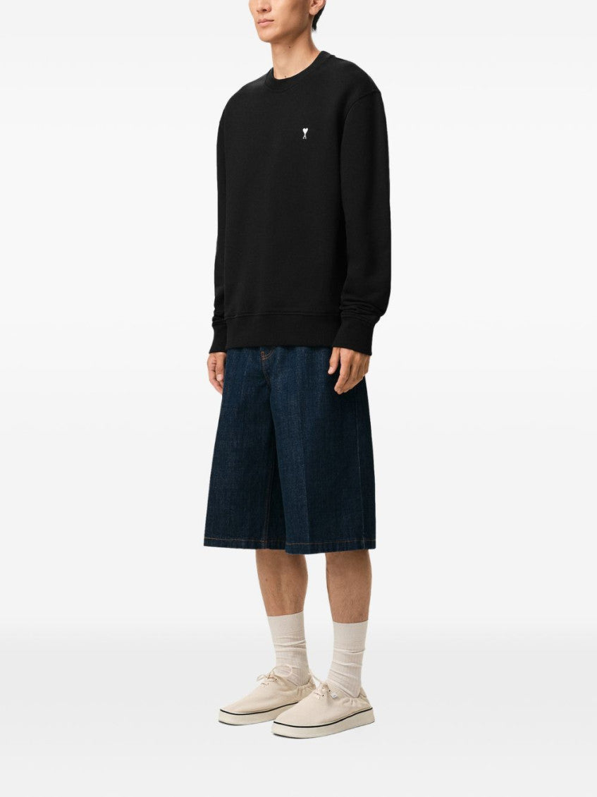 Black Crewneck Logo Sweatshirt 2