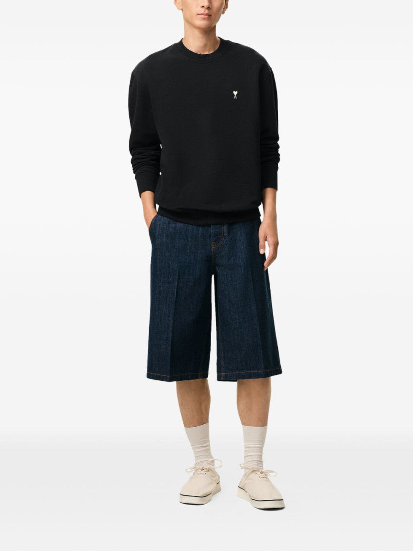 Black Crewneck Logo Sweatshirt 3