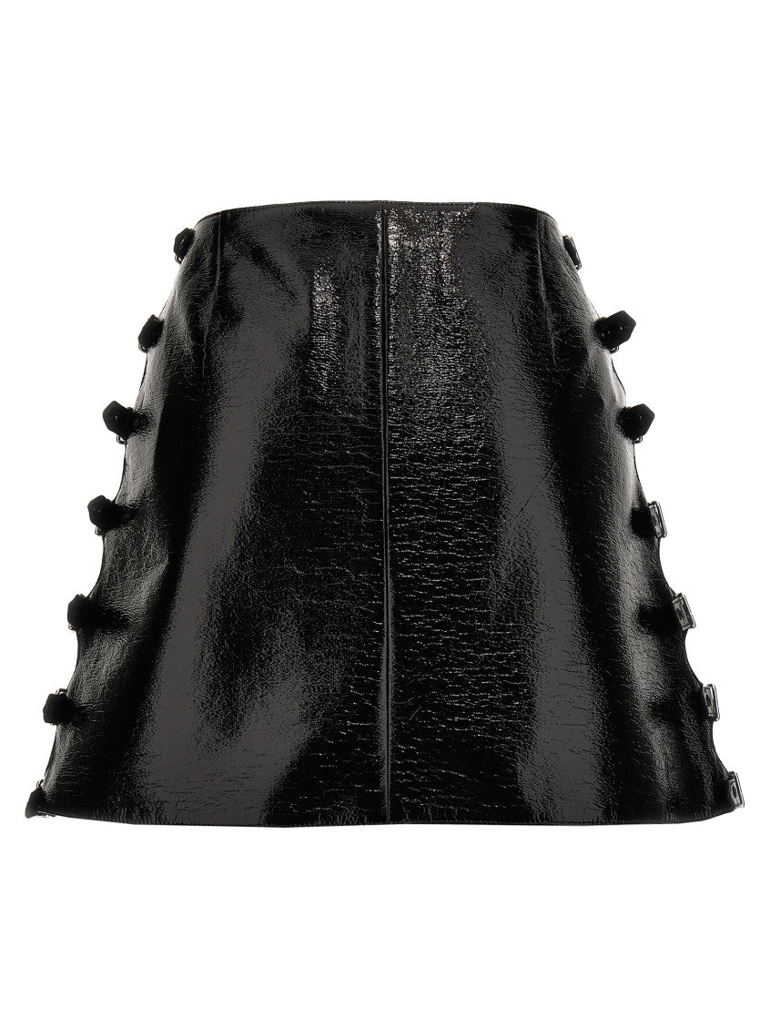 Black Vinyl miniskirt 2