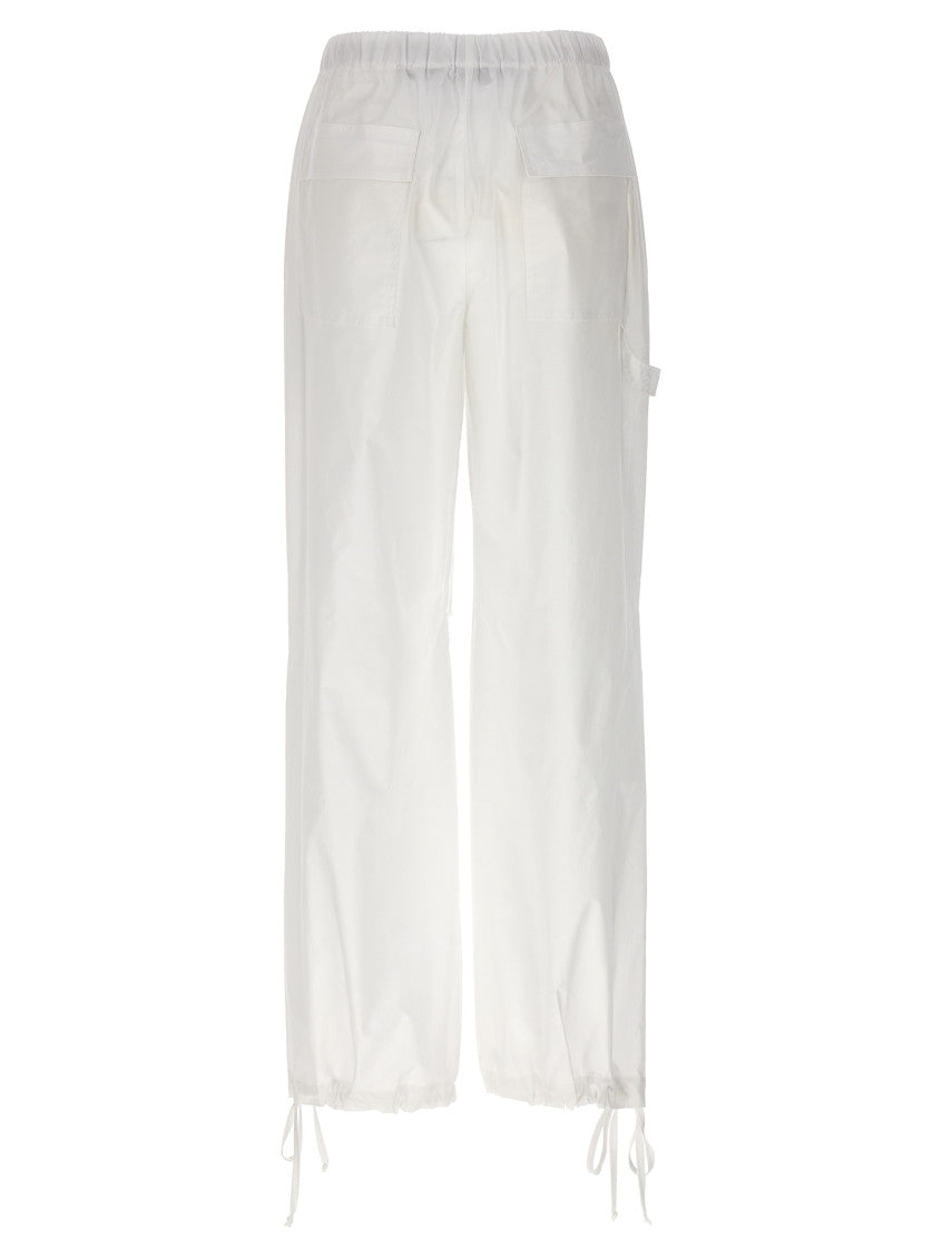 White Cargo Trousers 2