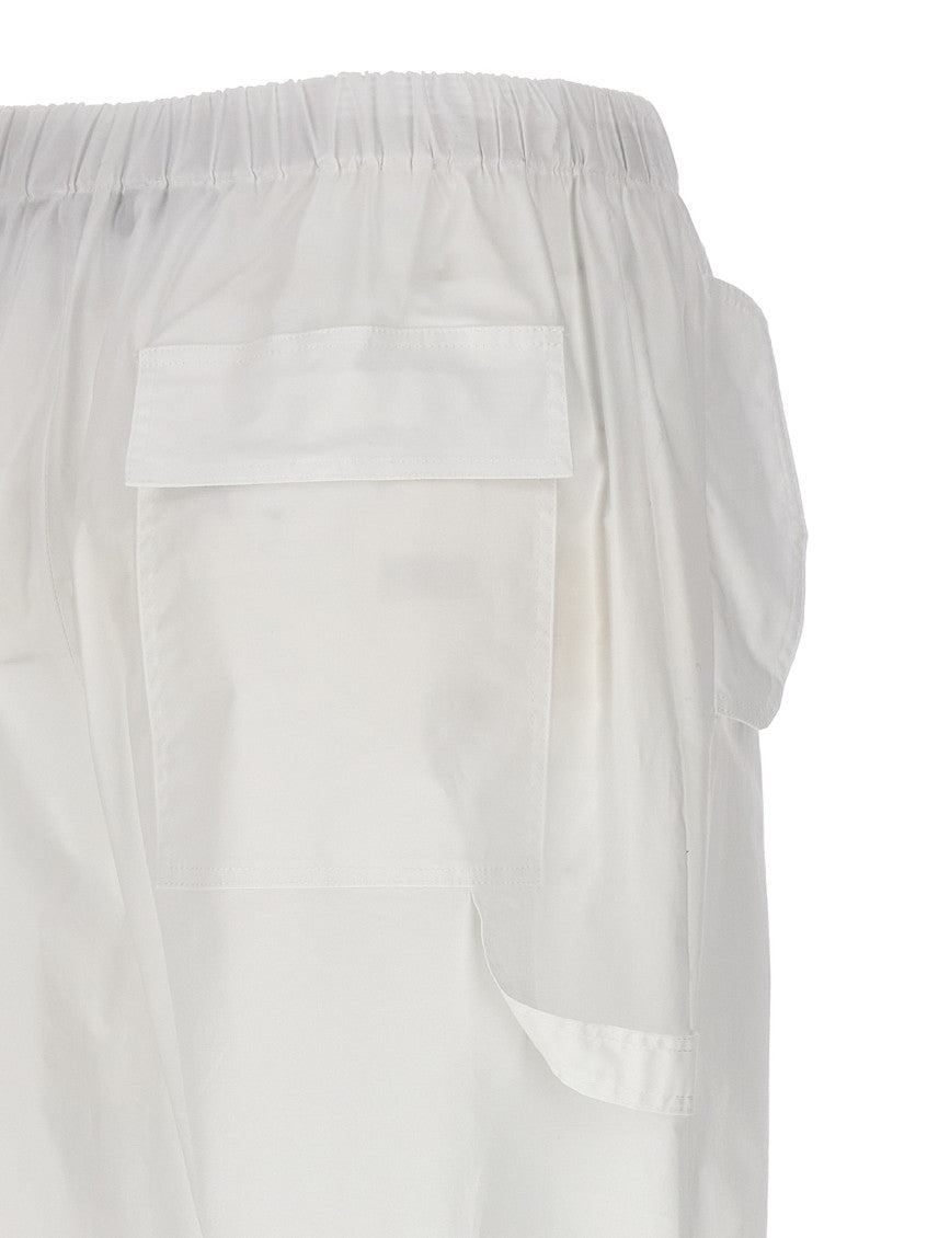 White Cargo Trousers 4